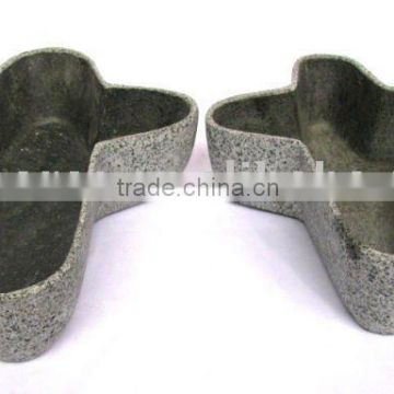 Set of Two Stone Flower Planter