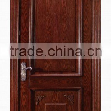 Ash wooden door with panel design