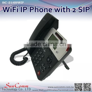 SunComm SC-2169WP 2 SIP accounts WiFi SIP Phone desktop
