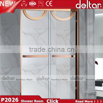 china supplier Italian design quadrant glass shower room