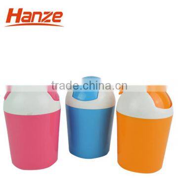 Hight Quality Colourful Plastic Garbage Bin Trash Can With Swing Lid