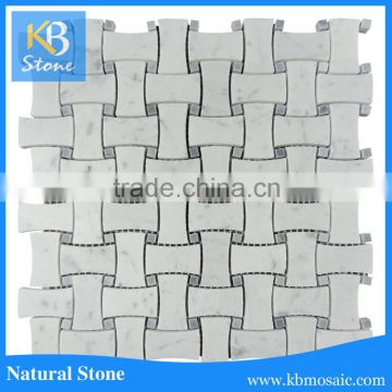 Carrara white irregular white mosaic tiles for wall, floor