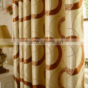 customized window curtain fabric, jacquard fabirc 022 fire retardant blackout fabric for bedroom