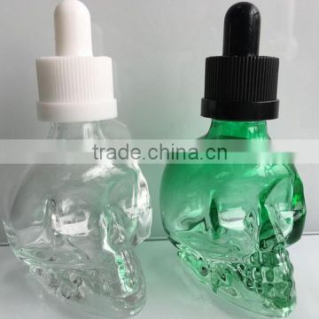 15ml skull shape glass dropper bottle eliquid bottle for e juice