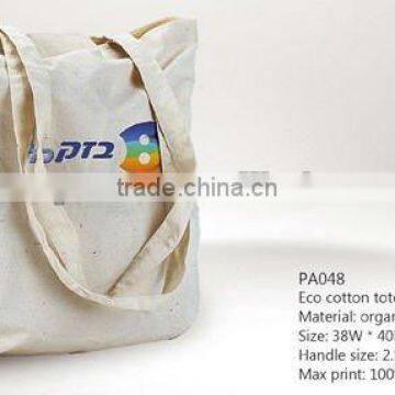 Milky white eco cotton tote bag