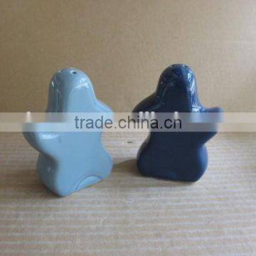 Cartoon figure Ceramic salt and pepper shaker