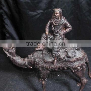 Bronze Arab on Camel Statue