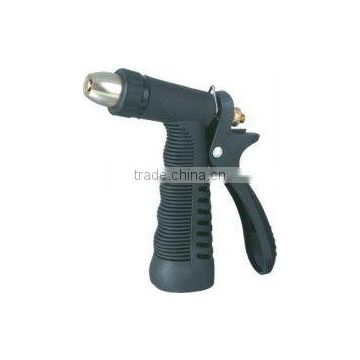 Garden Hose Nozzle adjustable pistol nozzle 5-1/2" zinc with TPR cover adjustable pistol nozzle