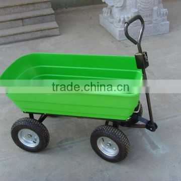 TC2145 Four Wheel Poly Garden Cart dump cart 125L