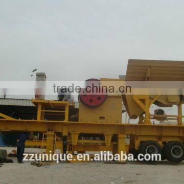 High Capacity Low Power Mobile Crusher with Fair Price for Sale