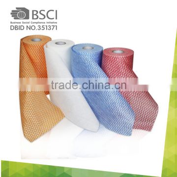 household clean item/kitchen clean cloth/spunlace jumbo roll/household wiping nonwoven wipers