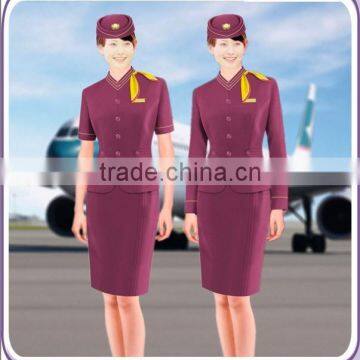 fashion airline stewardess uniform for women/men