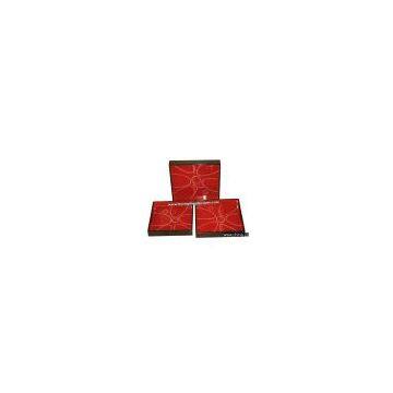 set of 3 lacquer square trays with hole handles, lacquer, lacquer items, lacquer ware, lacquer tray, lacquer craft, lacquerware.