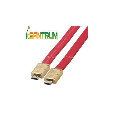 Gold-plated 4k HDMI cable Flat high speed support 2.0v 1.4