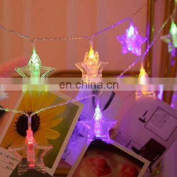 IP65 Photo Clip  String lights Battery Powered  Led Fairy Light Party Bedroom DIY Clothespin Shapes