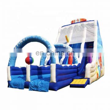 Large Surfing Theme Inflatable Slide Inflatable Outdoor Dry Slide Bouncy Slide for Kids and Adults