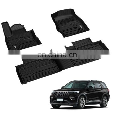 Heavy Duty Odorless Material Rubber Tpe Car Floor Mats For FORD Explorers 2020