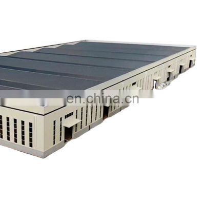 China lightweight long span roof truss insulated prefabricated steel frame warehouse