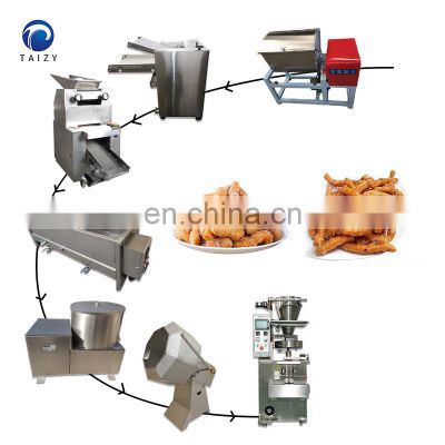 industrial chinchin cutter making machine chin chin cutting frying machine