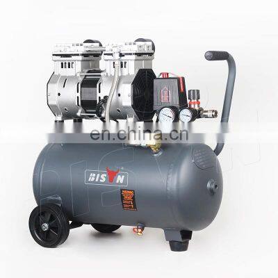 Bison China 24 Litres 2 Hp 8bar Dental Oilless Compact Air Compressor