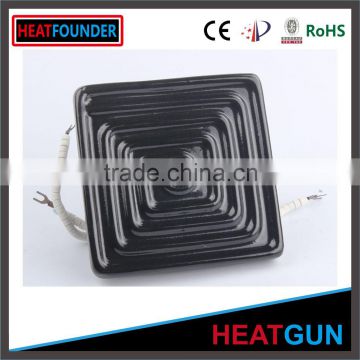 LARGE FLAT WHOLESALE CE CERTIFICATION CUSTOMIZED ELECTRIC INDUSTRIAL INFRARED CERAMIC HEATER PLATE WITH THERMOCOPULE