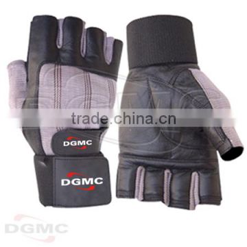 Weight lifting elastic wrist wraps gloves
