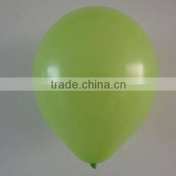 green color round latex balloon