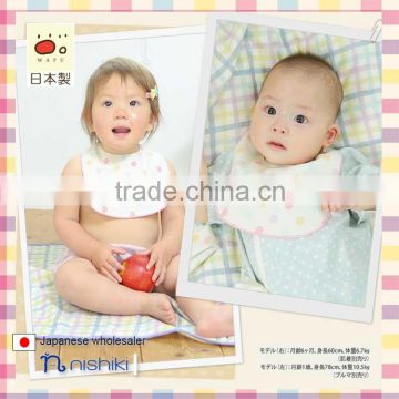 2016 Japanese brand wholesale made in Japan products cute soft gauze 5 pattern baby bib