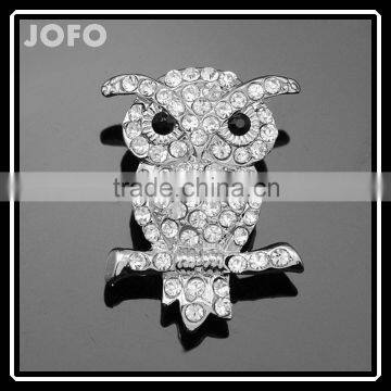 African Designer Gold Zircon Brooc Owl Silver Brooches Funny Latest New Model