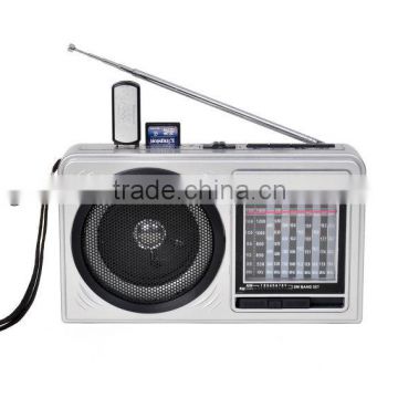Hot Sale AM/FM/SW 11 Brand USB SD Rechargeable Battery Portable Radio