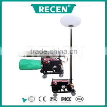 1000w MH manual 50m remote control scalable high mast floodlight tower generator