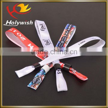 New style custom made cloth festival wristband with low MOQ