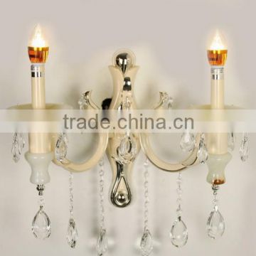 Led Lamp Fixture Jade Stone Wall Lamp Crystal Chandelier Zinc Alloy Wall Scones Wall Light CZ037/2