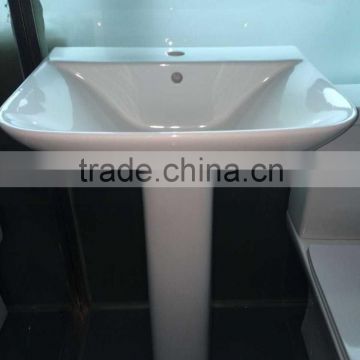 FH600 Washbasin With Full Pedetal Sanitary Ware Ceramics Bathroom Design