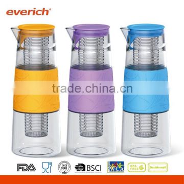 1000ml Wholesale borosilicate glass jug with sleeve                        
                                                Quality Choice