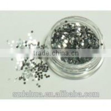 shenzhen dahua Hexagonal silver glitter powder for crafts&holiday decoration