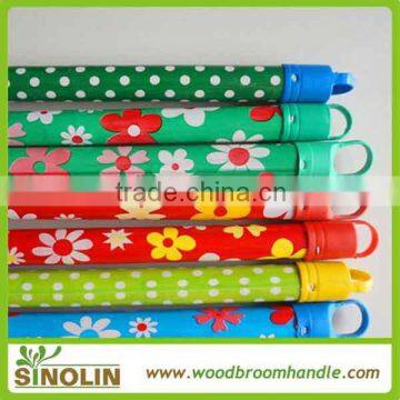 120x2.2 PVC broom stick with color cap and Italian thread
