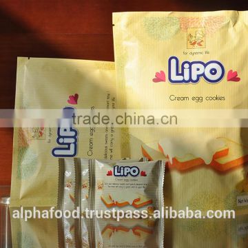LIPO CREAM 129G/BAG EGG COOKIES - FINE BISCUITS