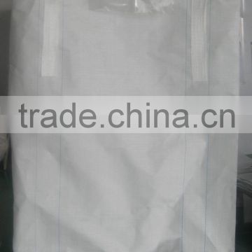 food grade tubular style white lifting loops container bag