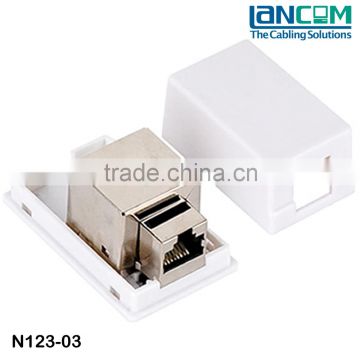 Lancom On time delivery best selling Cat5e STP Surface Mount box with keystone jack, 1 port