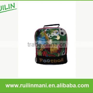 New Football Design School Bag and Lunch Bag Set