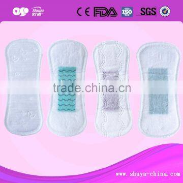 Breathable dry net super absorbency panty liners factoty