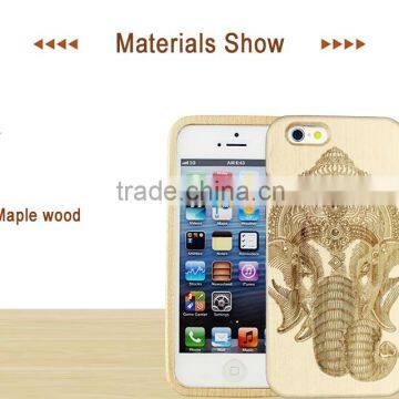 Wood phone cases with the laser for iphone5/5s