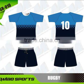 Custom design sublimated rugby kits