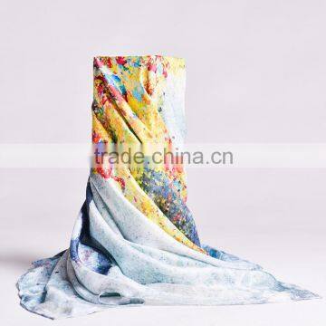 Chinese Custom Digital Print Scarf Supplier Hua0915-17