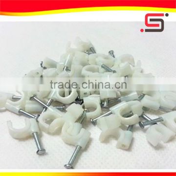 automotive electric wire plastic circle screw nail holding cable clips