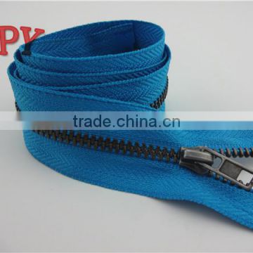 two open end custom metal zipper for garment