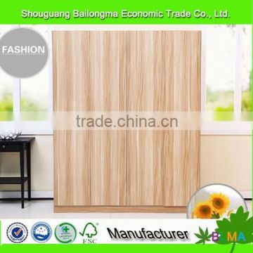 4 door type Modern simple particieboard wardrobe furniture