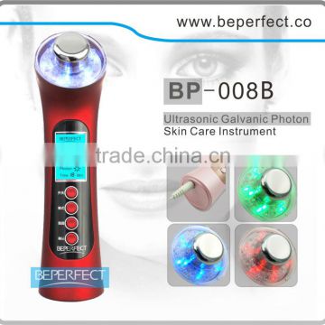BP-008 factory supply ultra sonic and galvanic and photon light machine /the best skin care options