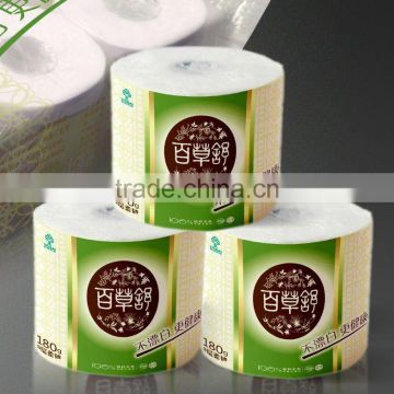 Unbleached Non-wood fiber Cored Toilet Paper